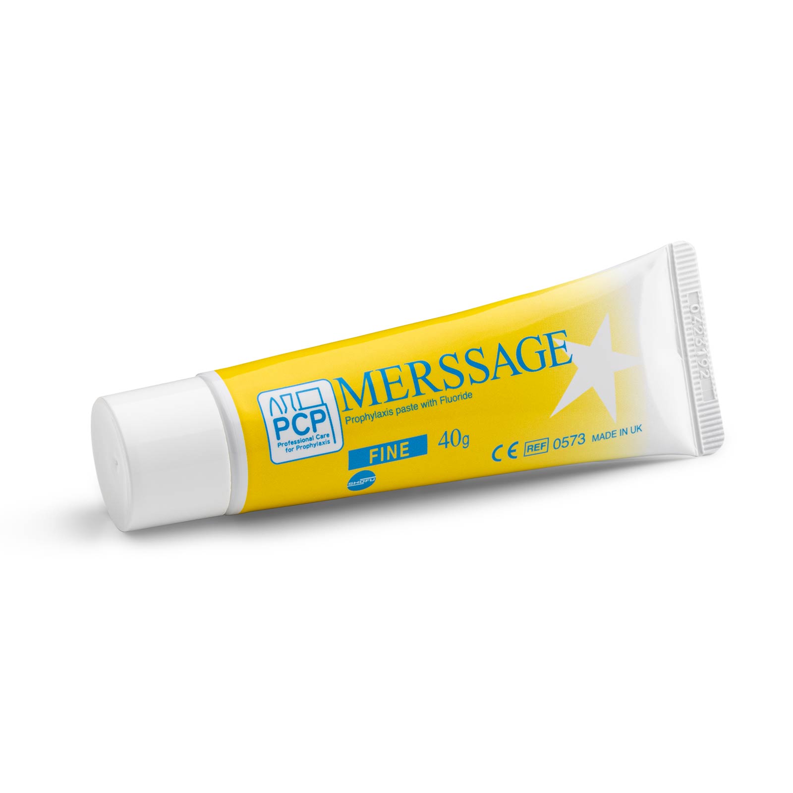 Shofu Merssage Polijstpasta Fijn Lemon met Fluoride (RDA 40-50) (40 g)-Shofu-Sordent