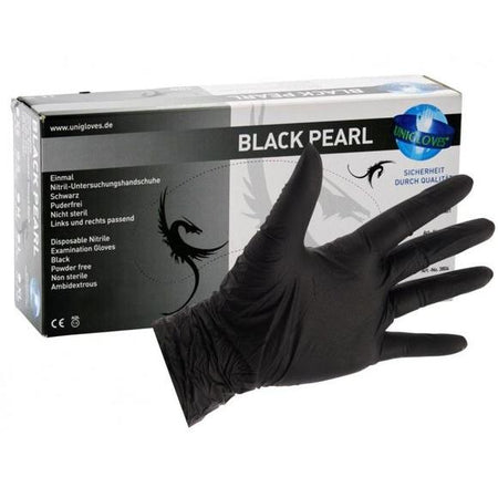 FHS Dental Nitril Handschoen Poedervrij Black Pearl Zwart (100 st.)-FHS Dental-Sordent