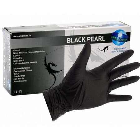 FHS Dental Nitril Handschoen Poedervrij Black Pearl Zwart (100 st.)-FHS Dental-Sordent