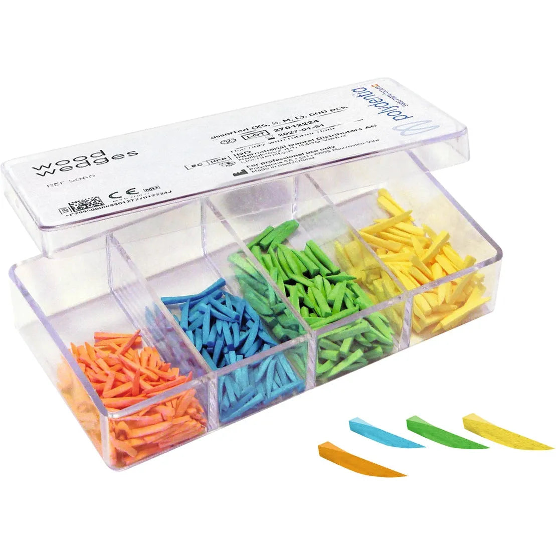 Polydentia Interdental Maple Wood Wedges Mix XS, S, M, L)-Polydentia-XS/S/M/L - Mix (600 st.)-Sordent