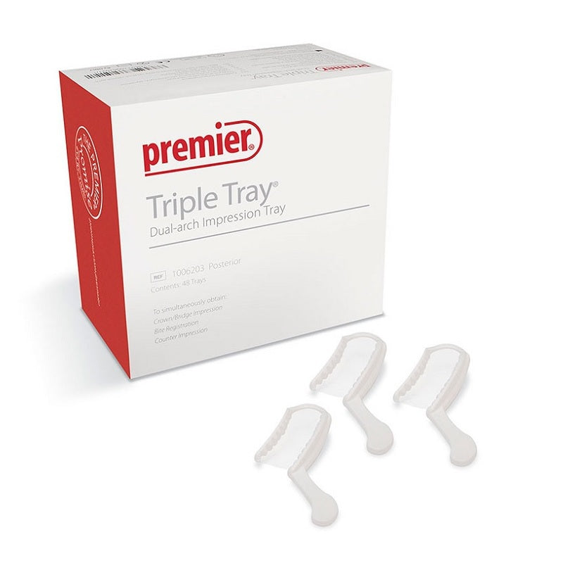 Premier Dental Triple Tray® Afdruklepels Sideless Posterior (48 st.)-Premier Dental-Sordent