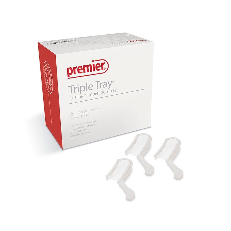 Premier Dental Triple Tray® Afdruklepels 3/4 Arch (35 st.)-Premier Dental-Sordent