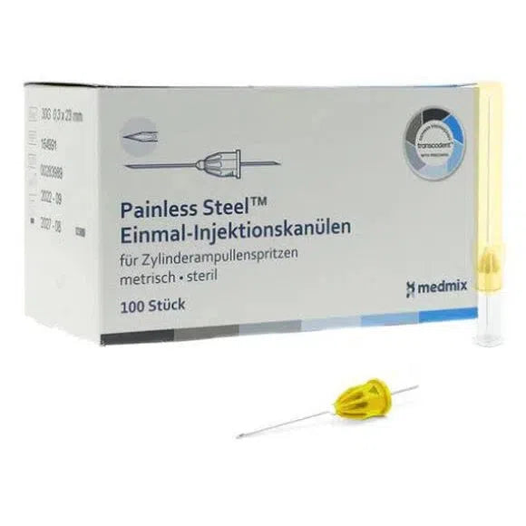 Transcodent™ Injectienaalden Painless Steel™ G27 0,4×23 mm (100 st.)-Medmix-Sordent