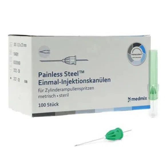 Transcodent™ Injectienaalden Painless Steel™ G30 0,3×23 mm (100 st.)-Medmix-Sordent