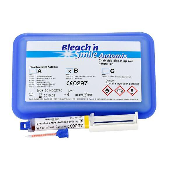 Bleach'n Smile 35% Hydrogen Perioxide Gel Refill (5 x 5 g + Tips)-Bleach'n Smile-Sordent