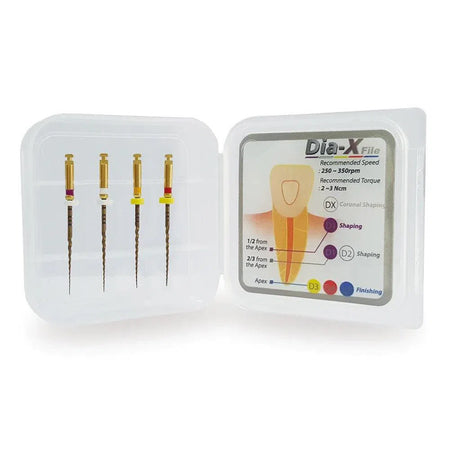 DIA-X (NiTi) Roterende Vijlen (#DX, #D1-5 - 19, 21, 25 mm)-Gezondheidszorg-DiaDent-Sordent