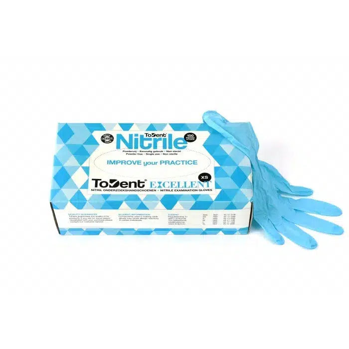 CLEARANCE Nitril handschoen poedervrij Blauw (100 st.)-Disposables-Sordent-Sordent