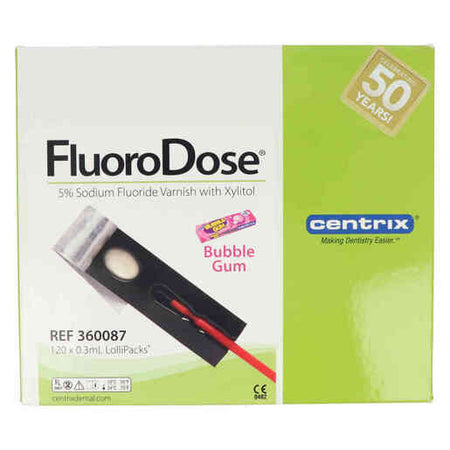 FluoroDose® Fluoride Varnish Lak - Verschillende Smaken (120 x 0,3 mL)-Centrix Dental-Sordent