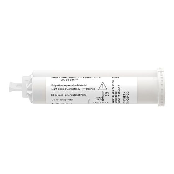 3M™ Impregum™ Garant™ L DuoSoft™ Polyether Afdrukmateriaal (4 x 50 mL)-Solventum-Sordent