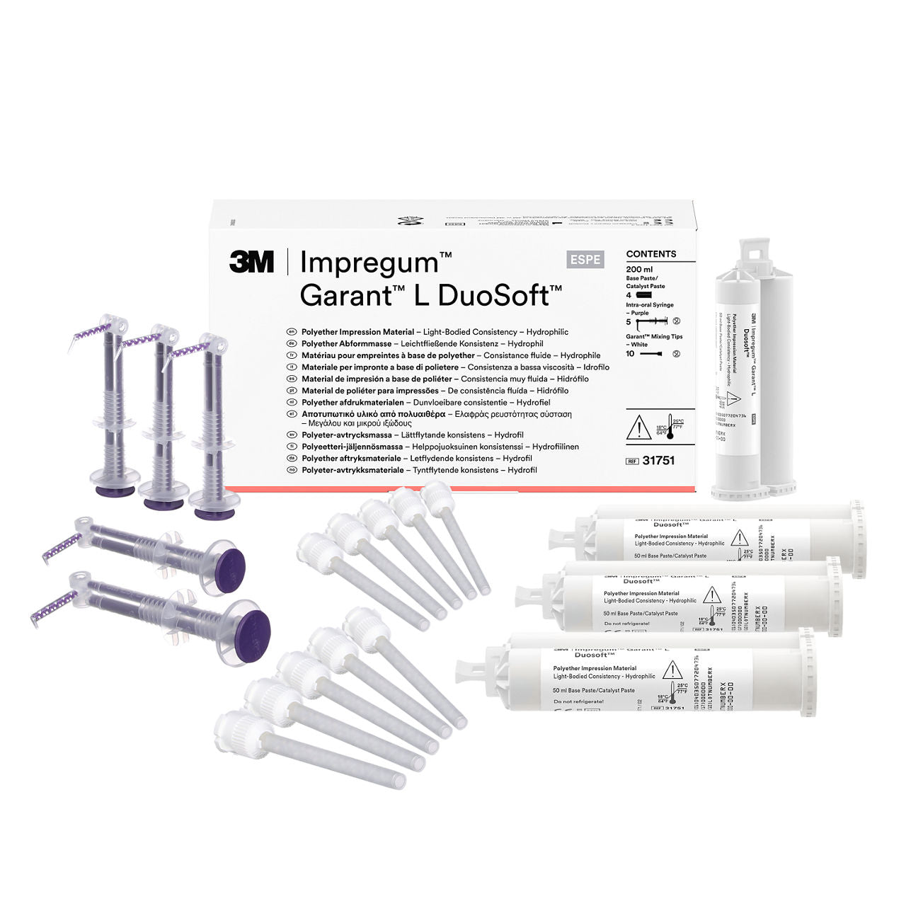 3M™ Impregum™ Garant™ L DuoSoft™ Polyether Afdrukmateriaal (4 x 50 mL)-Solventum-Sordent