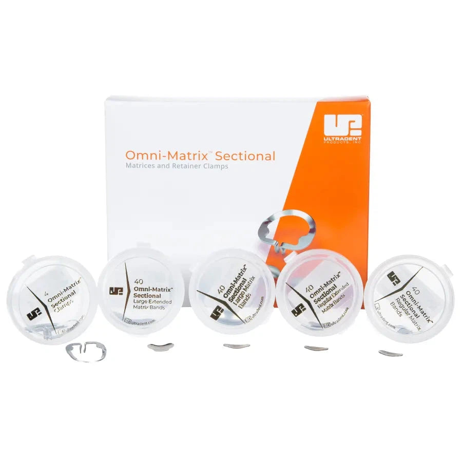 Omni-Matrix™ Sectional Kit - Matrixklem (4 st.) + Band (4x40 st.)-Ultradent-Sordent