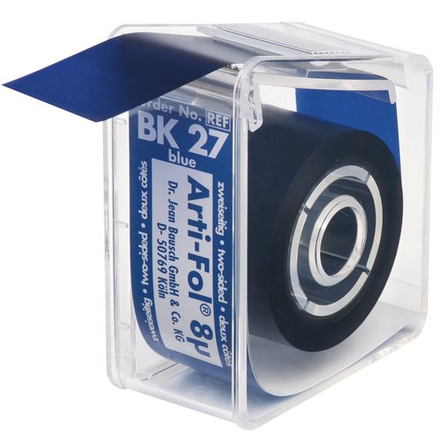 Bausch BK 27 - Arti-Fol® Dubbelzijdig - 22 mm - Blauw - 8 µ - (20 m)-Bausch-Sordent