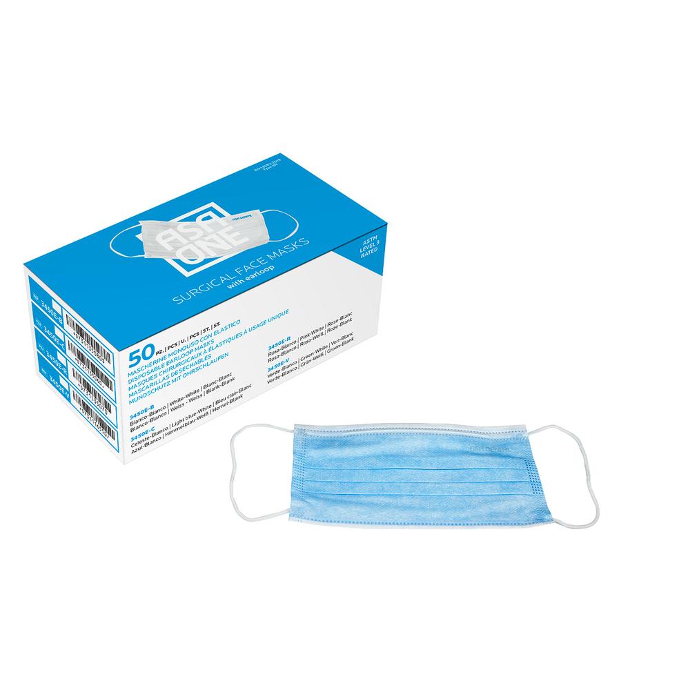 Asa Dental Chirurgische Mondmasker - Diverse Kleuren (50 st.)-Disposables-Asa Dental S.p.A-Lichtblauw-Sordent