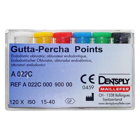 Gutta-Percha Points A022C/E .02 / 29 mm Wit/Roze 015-080 (120 st.)-Dentsply Sirona-Sordent