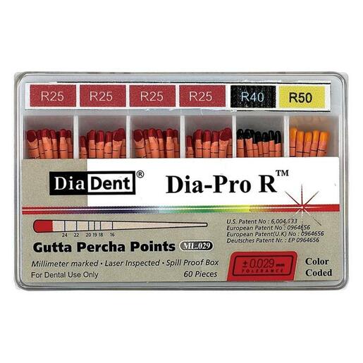 DiaDent Dia-Pro R™ Gutta Percha Points (mm-Gemarkeerd)-DiaDent-Sordent