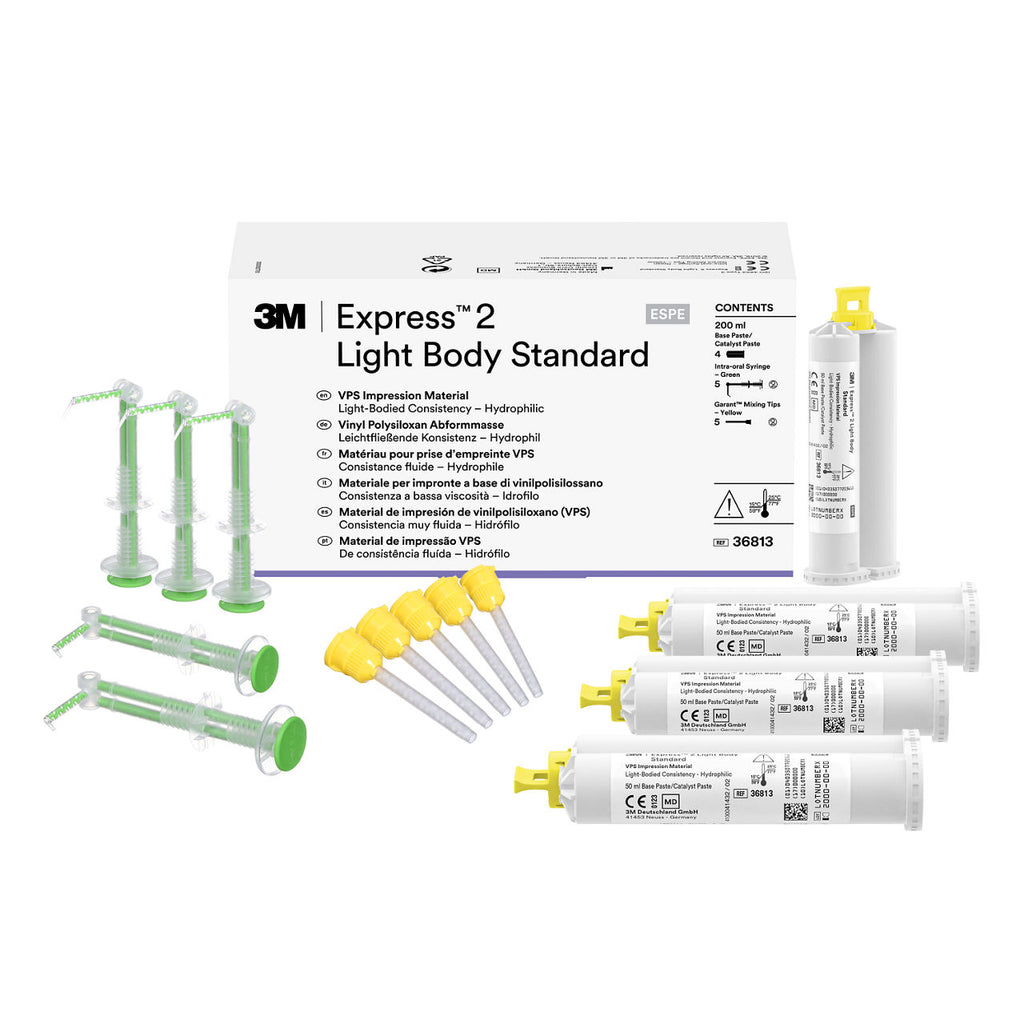 3M™ Express™ 2 Light Body Standard VPS Afdrukmateriaal Refill (4 x 50 mL)-Solventum-Sordent