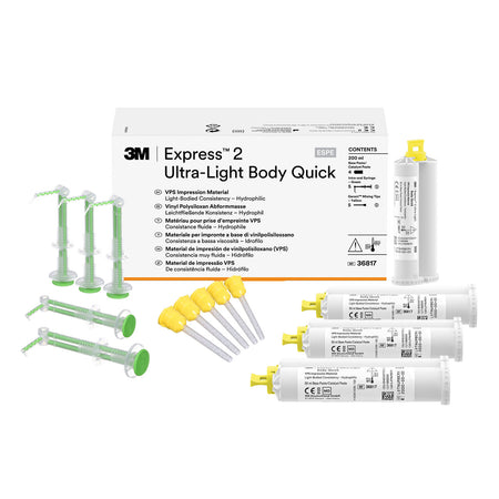 3M™ Express™ 2 Ultra-Light Body Quick VPS Afdrukmateriaal Refill (4 x 50 mL)-Solventum-Sordent