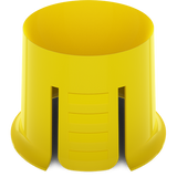 Asa Dental Disposable Dappenglaasjes Plastic - Diverse Kleuren-Disposables-Asa Dental S.p.A-Geel-1x50 st.-Sordent