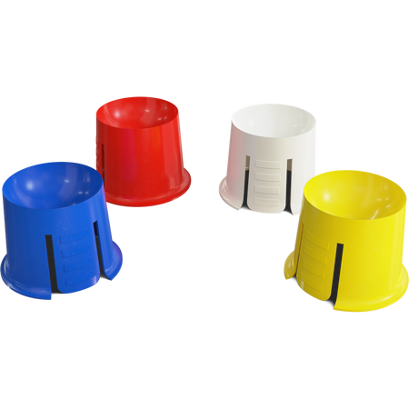 Asa Dental Disposable Dappenglaasjes Plastic - Diverse Kleuren-Disposables-Asa Dental S.p.A-Mix-1x50 st.-Sordent