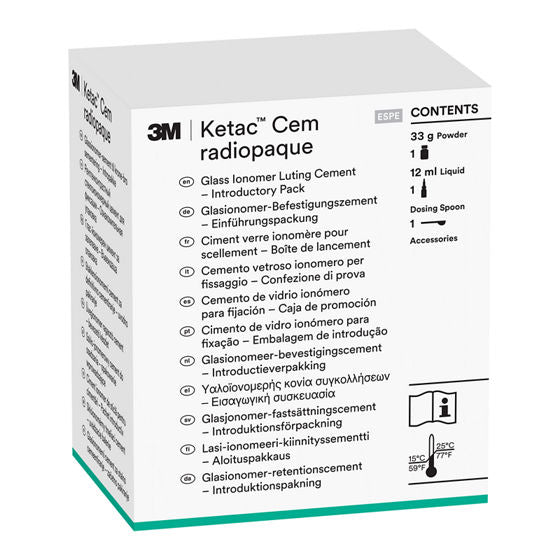 3M™ Ketac™ Cem radiopaak Glasionomeer Luting Cement Intro Kit-Solventum-Sordent