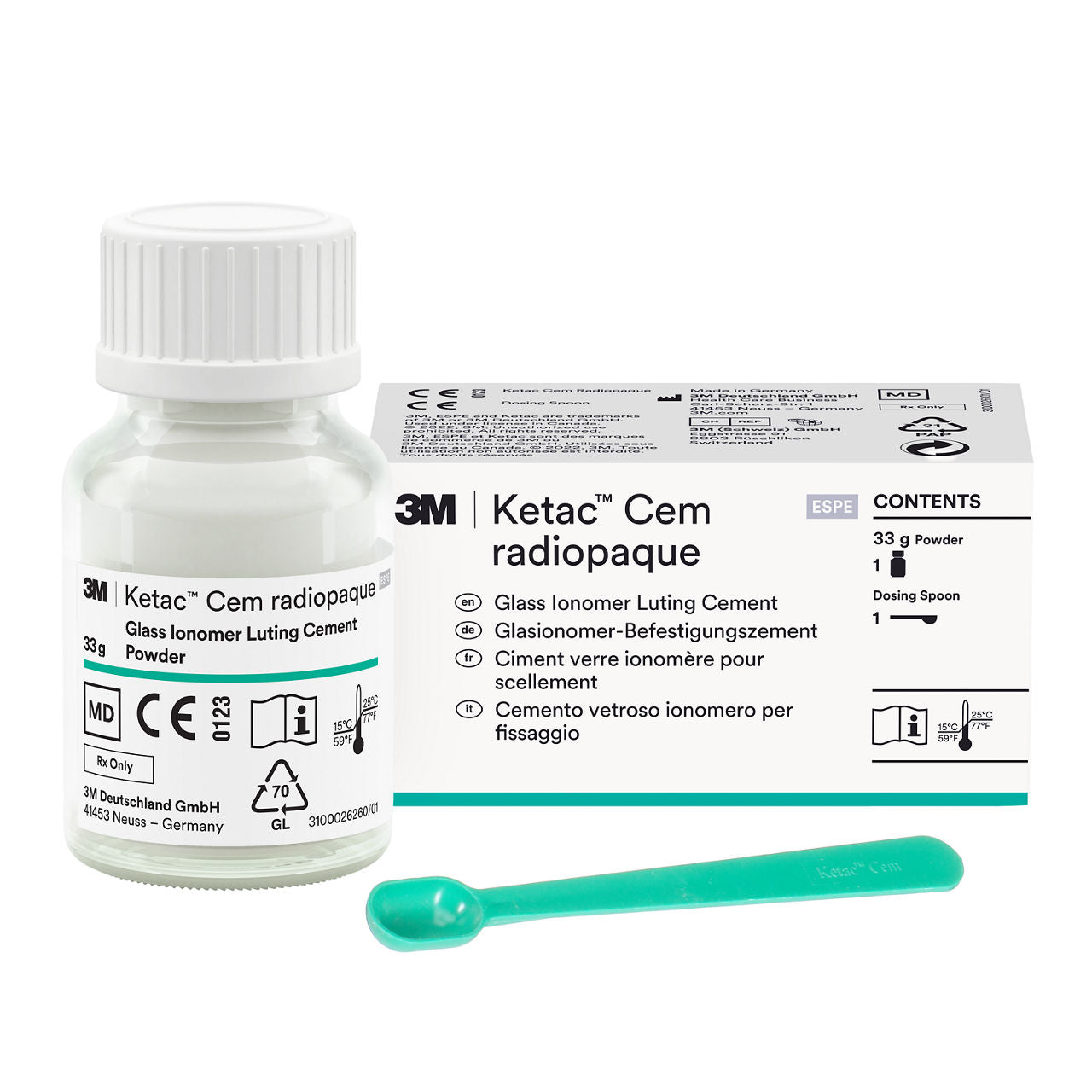 3M™ Ketac™ Cem radiopaak Glasionomeer Luting Cement Refill Poeder-Solventum-Sordent