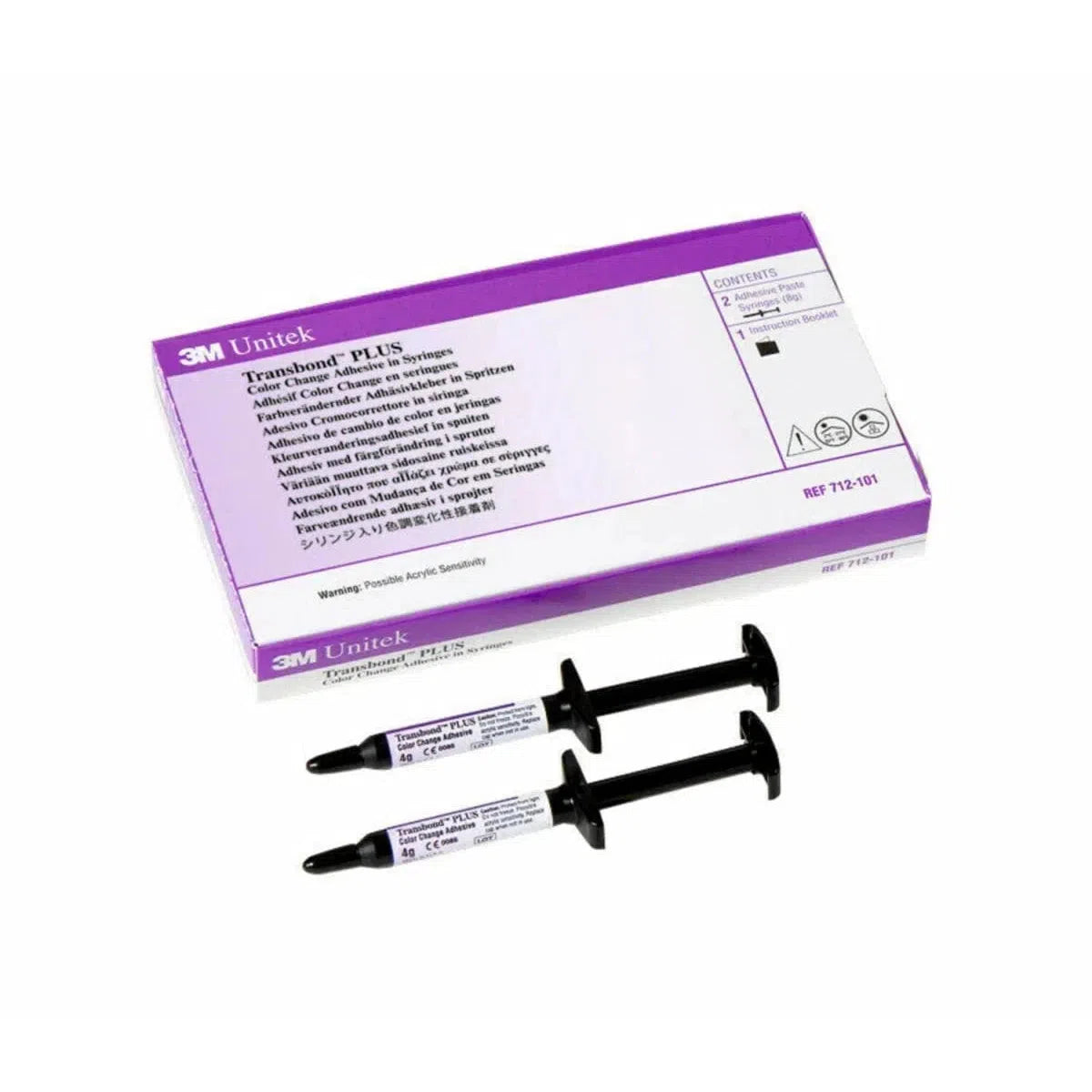 3M™ Transbond™ PLUS Color Change Adhesive Syringe (2x4 gr.)-Solventum-Sordent