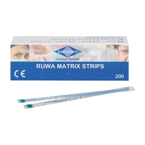 Kemdent RUWA™ Matrix Strips Transparant Recht/Gebogen (200 st.)-Kemdent-Sordent