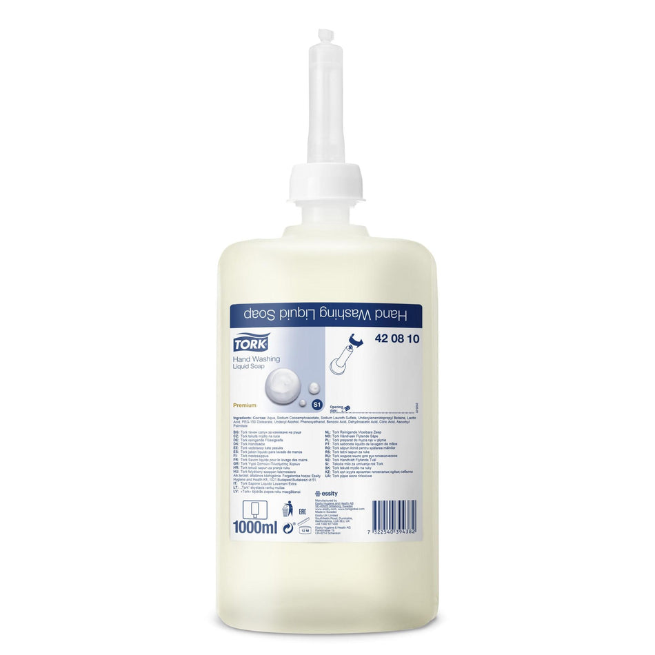 Tork Vloeibare Zeep Reinigend Premium (1000 mL)-Tork-Sordent