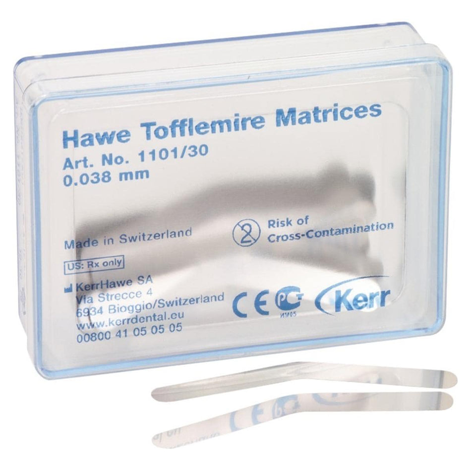 Kerr Hawe™ Tofflemire Matrixbanden 0.038 / 0,050 mm (30 st.)