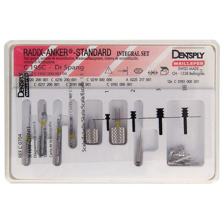 Dentsply Radix-Anker® Normal Integral Set 1/2/3 - C 195C (12 st.)-Dentsply Sirona-Maat 1 - Geel-Sordent