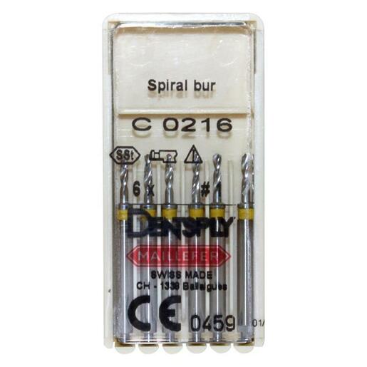 Dentsply Radix Spiral Bur Spiraalboren - C0216 Maat 1/2/3 (6 st.)-Dentsply Sirona-Maat 1 - Geel-Sordent