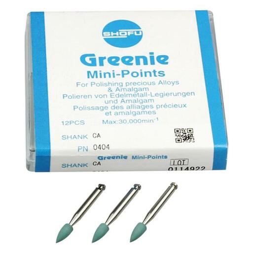 Shofu Greenie Polishing MiniPoint CA 030 (12 st.)-Shofu-Sordent
