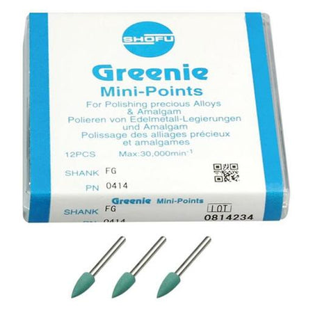 Shofu Greenie Polishing MiniPoint FG 030 (12 st.)-Shofu-Sordent