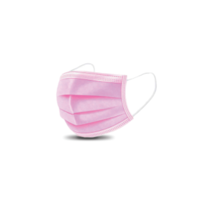 Hynex Medische Mondmasker 3-laags Type IIR Zwart/Blauw/Roze (50 st.)-Disposables-Hynex-Roze-Sordent