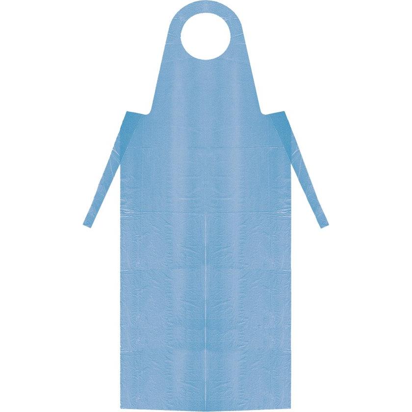 Polyethyleen Plastic Wegwerpschort Blauw - 30 Micron (75 st.)-KURTT-Sordent