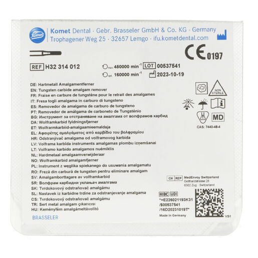 Komet Amalgam Remover FG H32/012 (5 st.)-Komet-Sordent