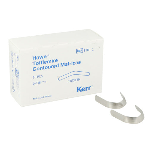 Kerr Hawe™ Tofflemire Contoured Matrixbanden 0,038 / 0,050 mm (30 st.)