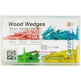 Polydentia Interdental Maple Wood Wedges Mix XS, S, M, L)-Polydentia-XS/S/M/L - Mix (100 st.)-Sordent