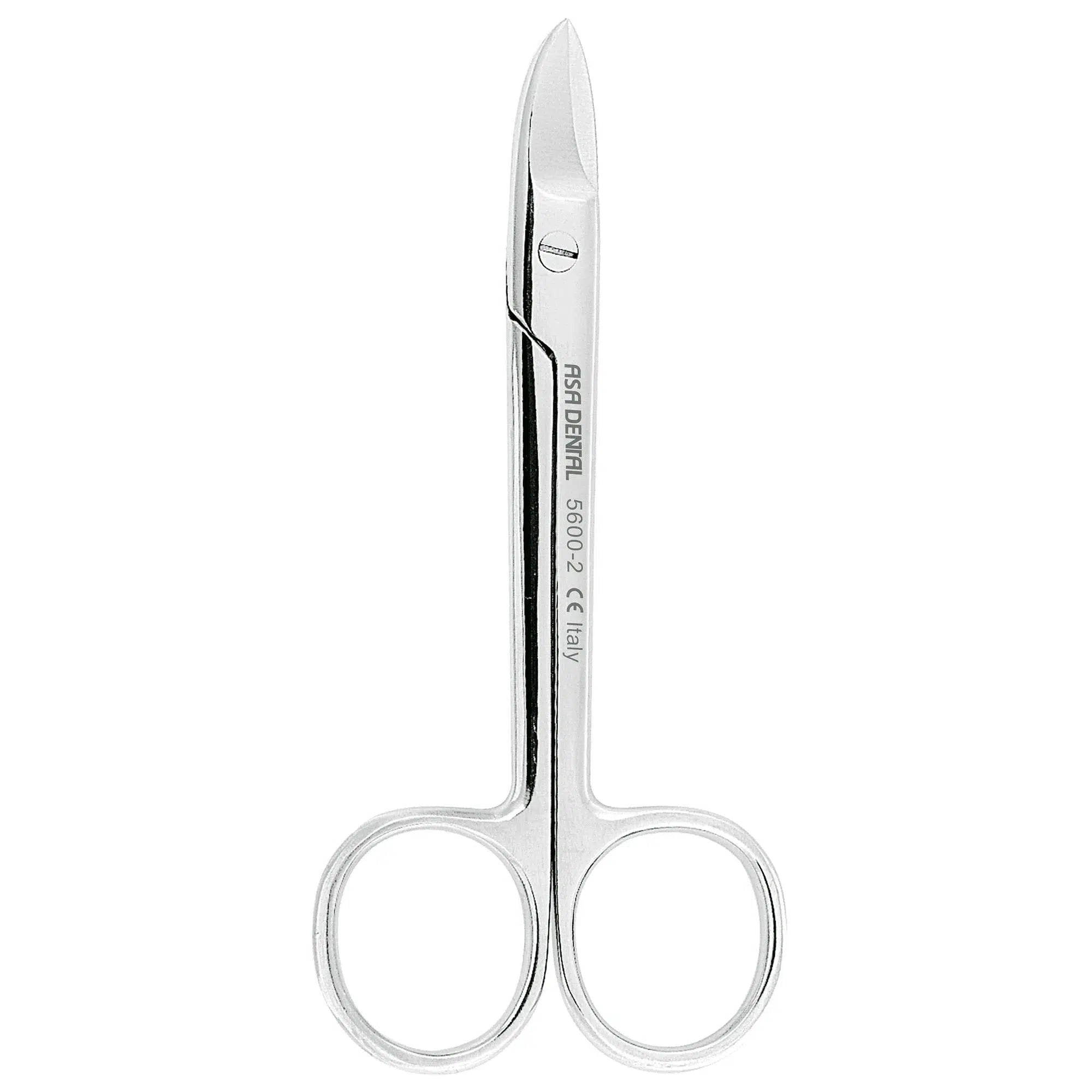 Asa Dental Kronenschaar / Crown scissor Gekarteld Gebogen (10,5 cm)-Instrumenten-Asa Dental S.p.A-Sordent