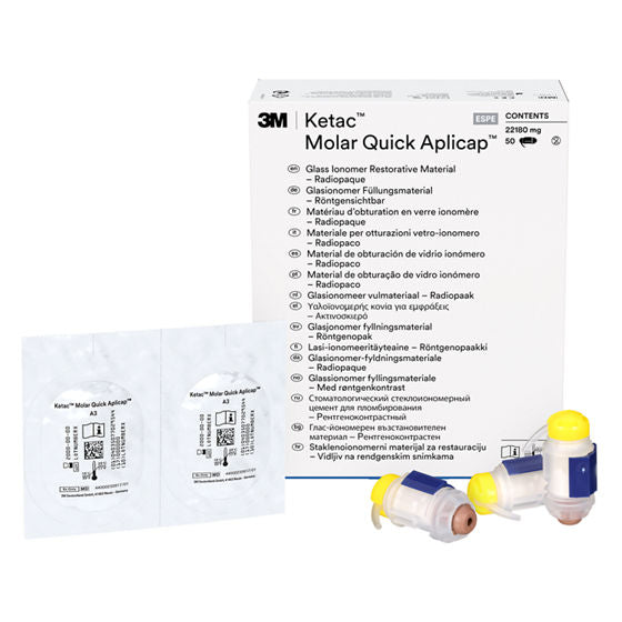 3M™ Ketac™ Molar Quick Aplicap™ Glasionomeer Restauratiemateriaal-Solventum-Refill A3 - 50 st.-Sordent