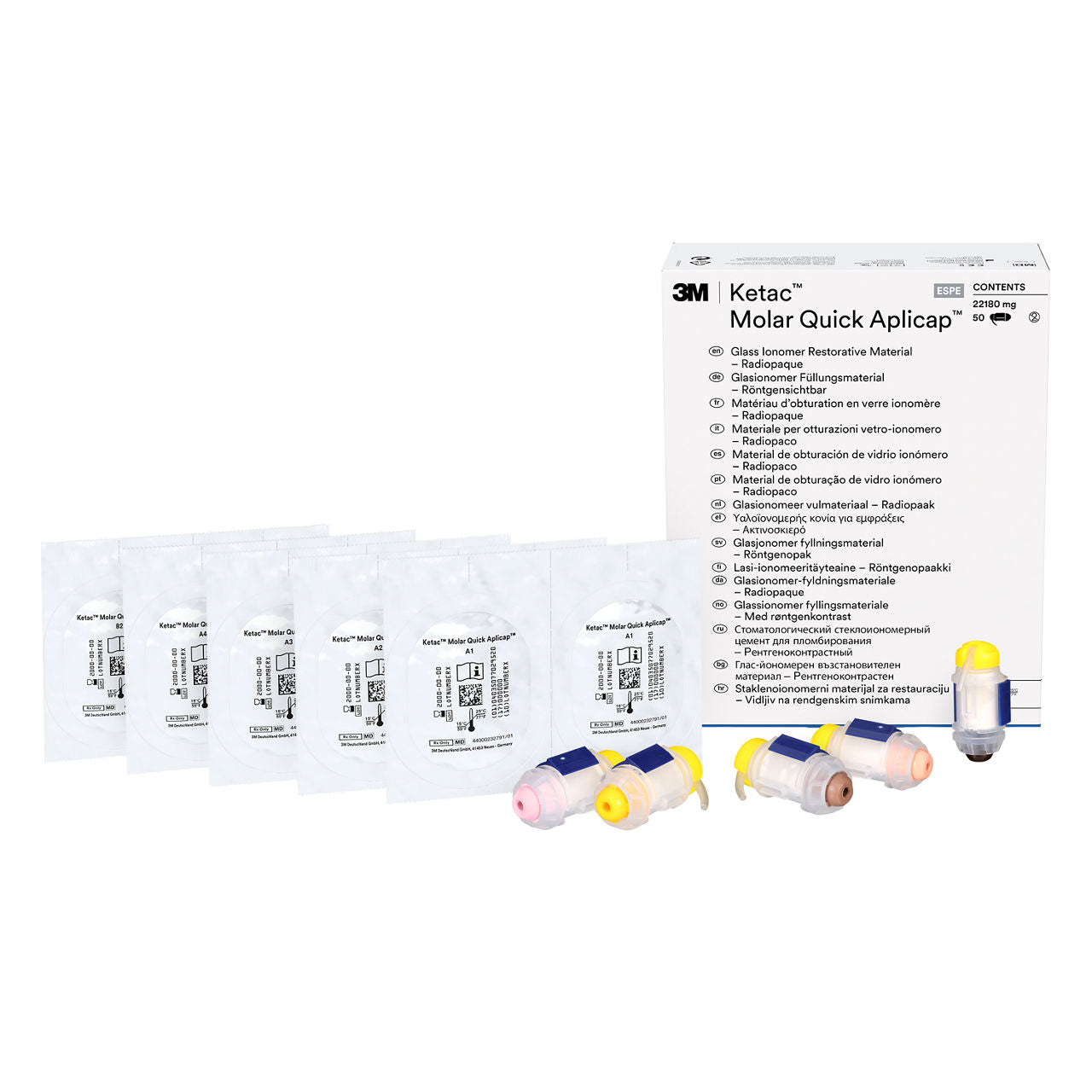 3M™ Ketac™ Molar Quick Aplicap™ Glasionomeer Restauratiemateriaal-Solventum-Sordent