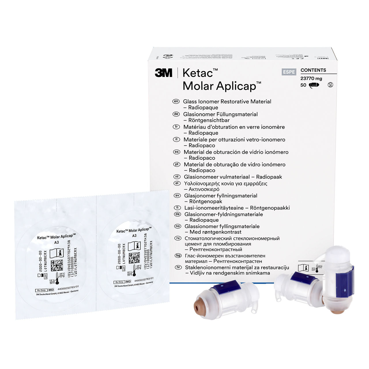 3M™ Ketac™ Molar Aplicap™ Glasionomeer Restauratiemateriaal (10 st.)-Solventum-Sordent