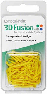 Composi-Tight® 3D Fusion™ Wedge Extra Small Geel Bulk Refill (Wiggen) (100 st.)