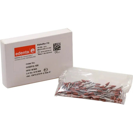 Edenta Alphaflex Bruin Polijstpoints 0053 FG (100 st.)-Edenta-Sordent