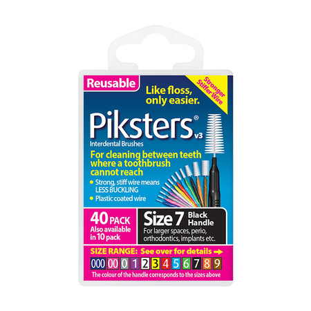 Piksters Ragers in Box - Div. Varianten (40 st.)-Piksters-Size 7 / Zwart Box-Sordent