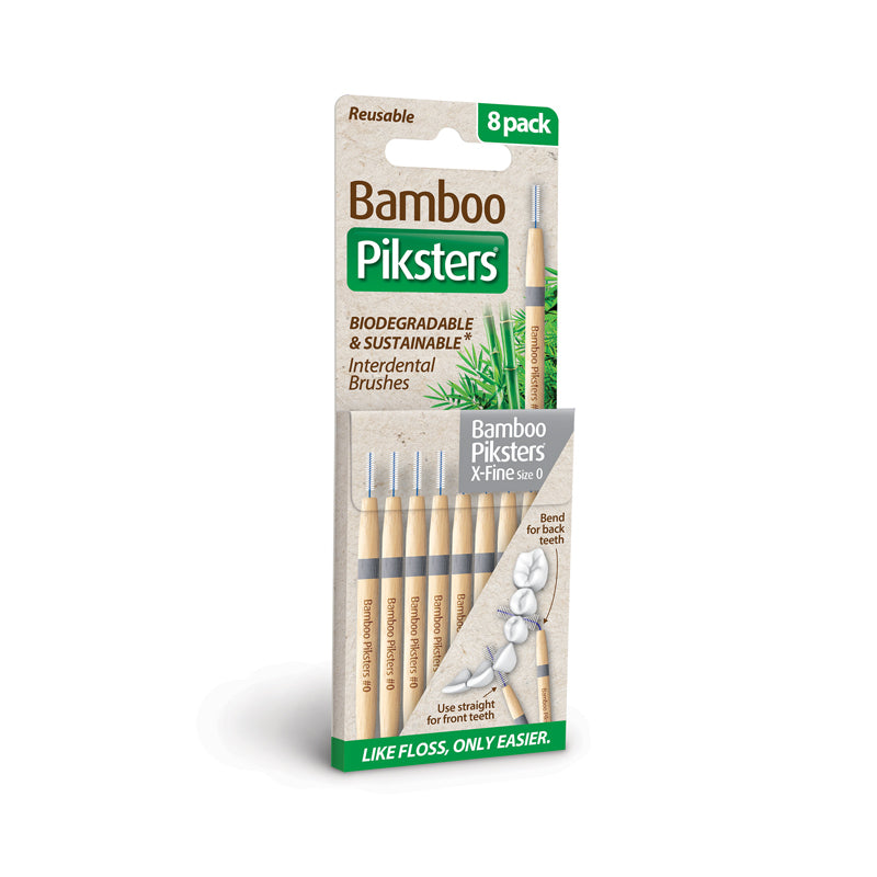 Piksters Bamboo Ragers - Div. Varianten (8 st.)-Piksters-Size 0 / X-Fijn Zilver-Sordent