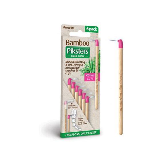 Piksters Bamboo Ragers Hoek - Div. Varianten (6 st.)-Piksters-Size 00 / X-Fijn Roze-Sordent