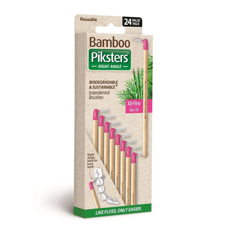 Piksters Bamboo Ragers Hoek - Div. Varianten (24 st.)-Piksters-Size 00 / X-Fijn Roze-Sordent
