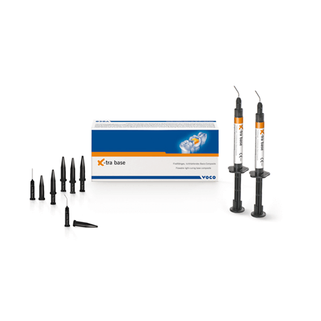 VOCO x-tra base® Spuit 2 × 2 g Vloeibaar Basiscomposiet (Universeel)-VOCO-Sordent