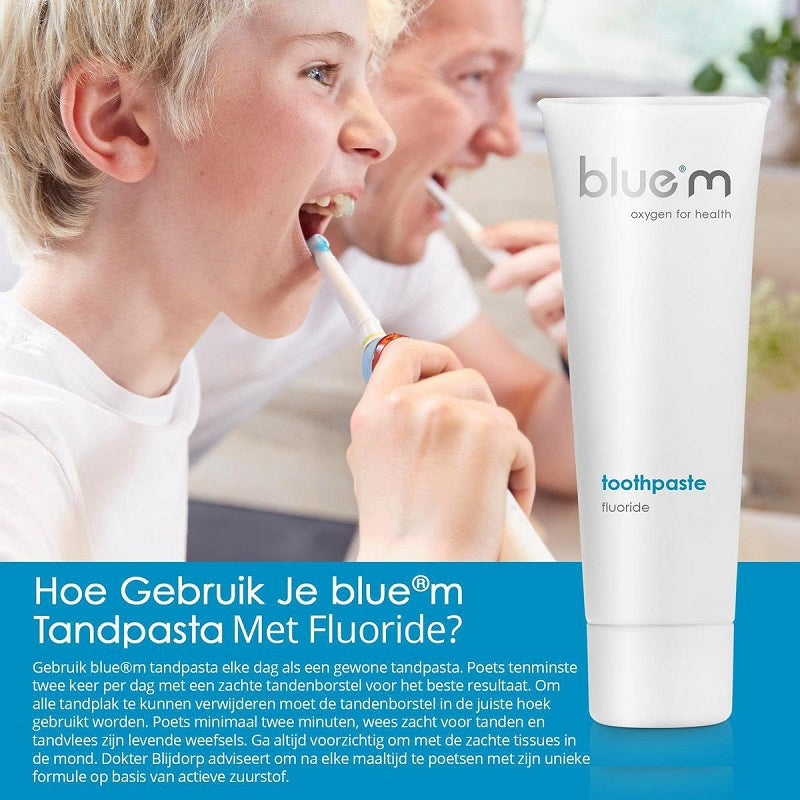Blue®m Tandpasta met Calcium Fluoride - Actieve zuurstof - (75 mL)-Bluem-Sordent